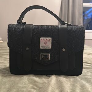 Black/Tweed Leather Bag